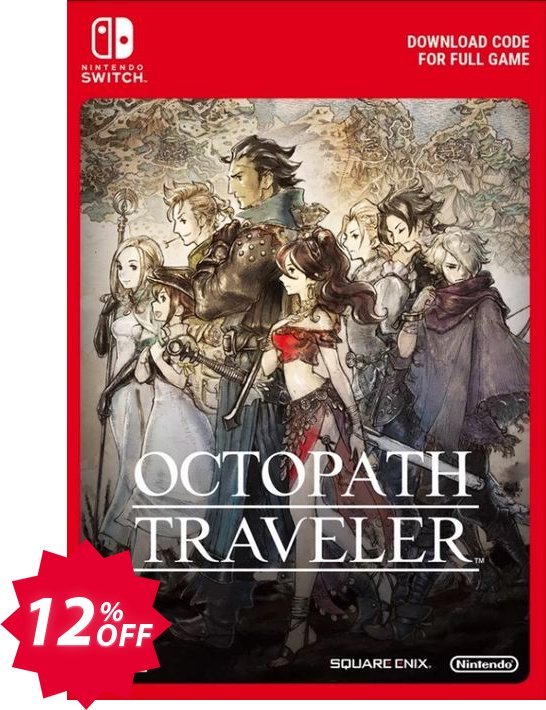 Octopath Traveler Switch Coupon code 12% discount 