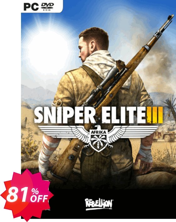 Sniper Elite 3 Afrika PC Coupon code 81% discount 