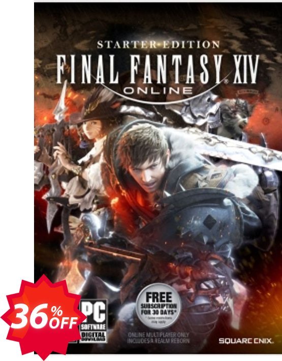 Final Fantasy XIV 14 Online Starter Edition PC Coupon code 36% discount 