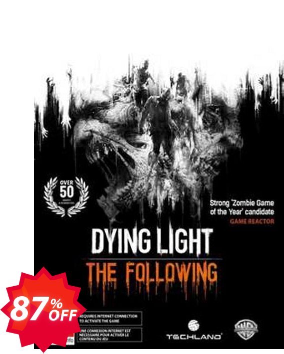 Dying Light: The Following Expansion Pack PC Coupon code 87% discount 