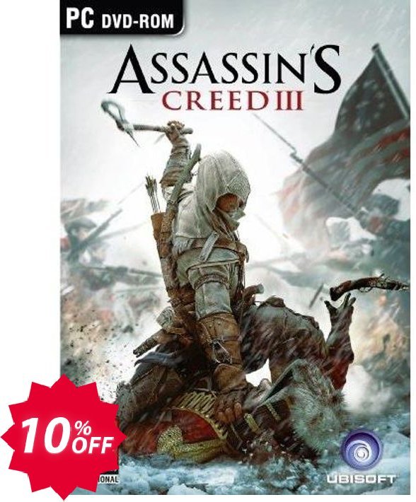 Assassin's Creed 3, PC  Coupon code 10% discount 