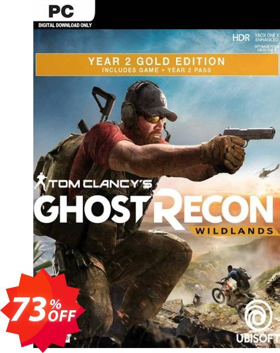 Tom Clancy's Ghost Recon Wildlands Gold Edition, Year 2 PC Coupon code 73% discount 