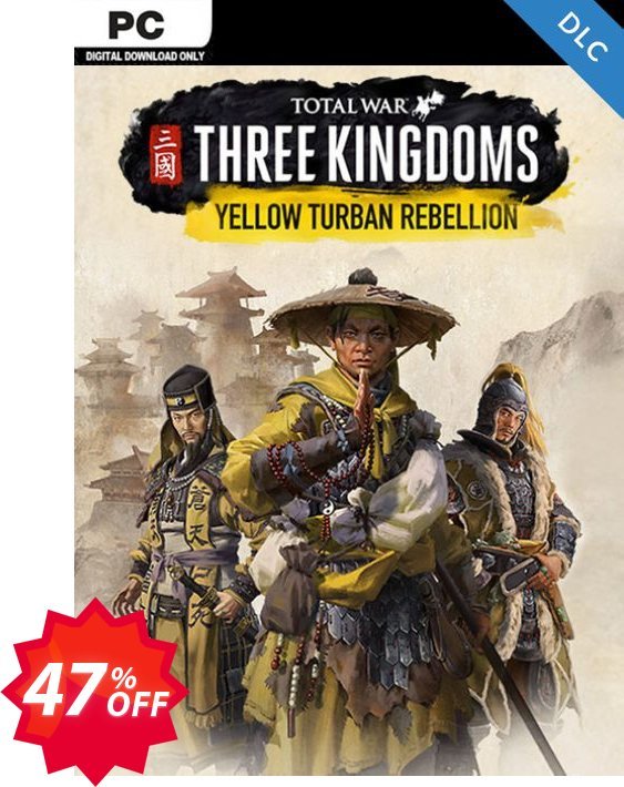 Total War Three Kingdoms PC - The Yellow Turban Rebellion DLC Coupon code 47% discount 