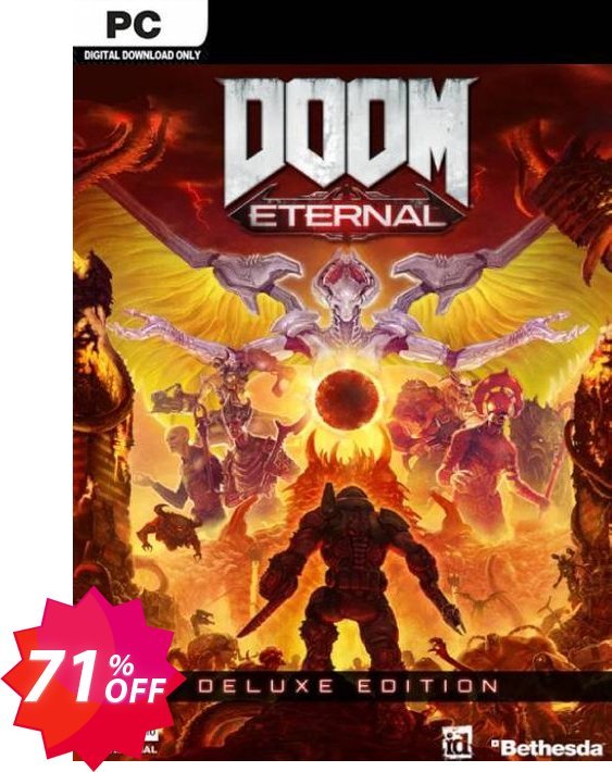 DOOM Eternal - Deluxe Edition PC, WW + DLC Coupon code 71% discount 