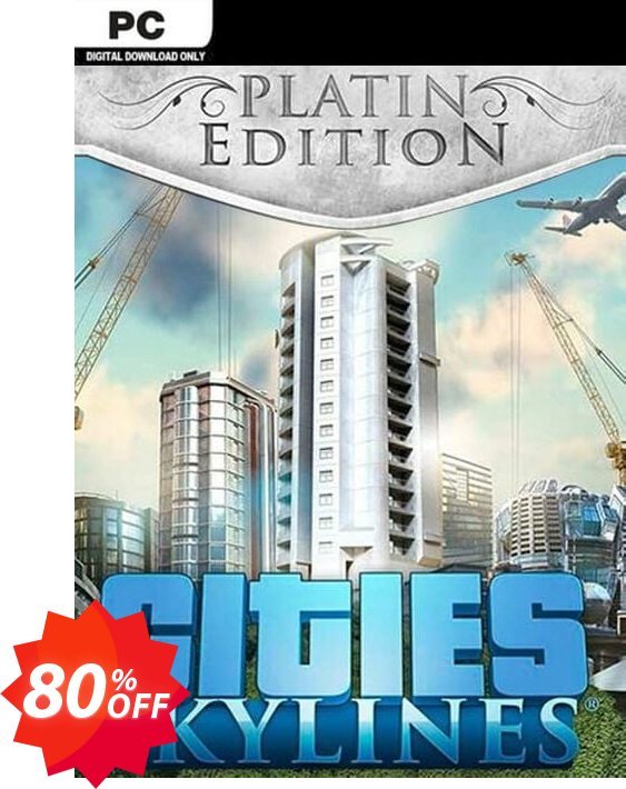 Cities: Skylines Platinum Edition PC Coupon code 80% discount 