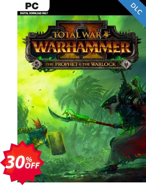 Total War: Warhammer II 2 - The Prophet & The Warlock DLC PC, WW  Coupon code 30% discount 