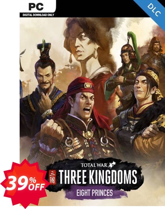 Total War: THREE KINGDOMS PC - Eight Princes DLC, EU  Coupon code 39% discount 
