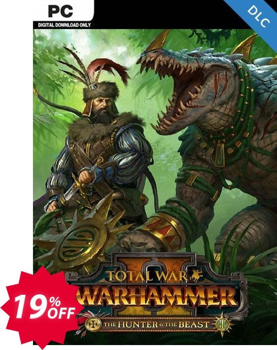 Total War: WARHAMMER II 2 PC - The Hunter & The Beast DLC, EU  Coupon code 19% discount 