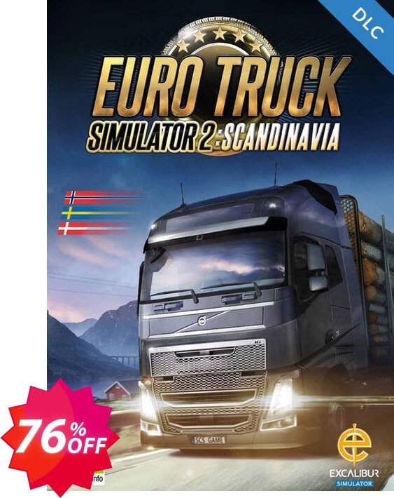 Euro Truck Simulator 2 - Scandinavia DLC PC Coupon code 76% discount 