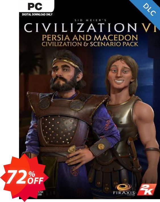 Sid Meier's Civilization VI: Persia and MACedon Civilization and Scenario Pack PC, WW  Coupon code 72% discount 