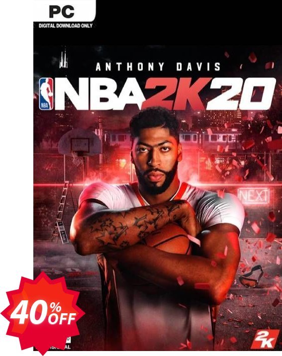 NBA 2K20 PC, US  Coupon code 40% discount 