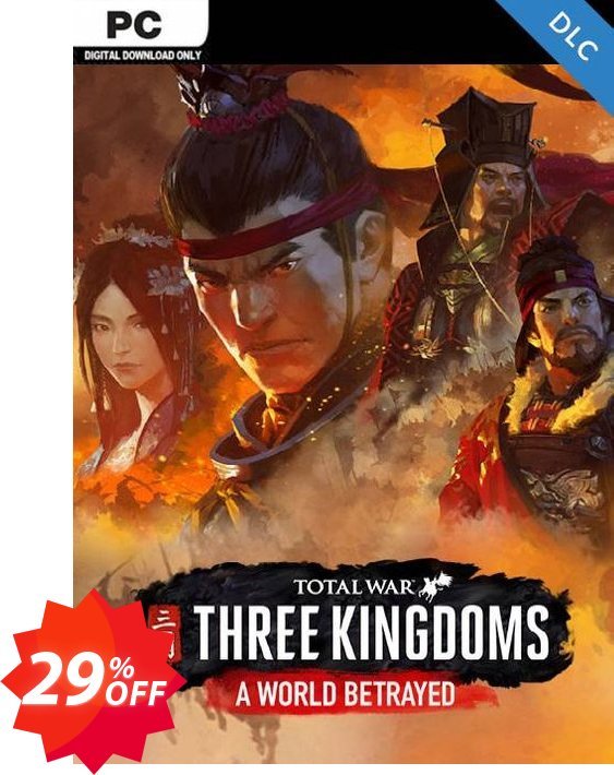 Total War: Three Kingdoms - A World Betrayed PC Coupon code 29% discount 