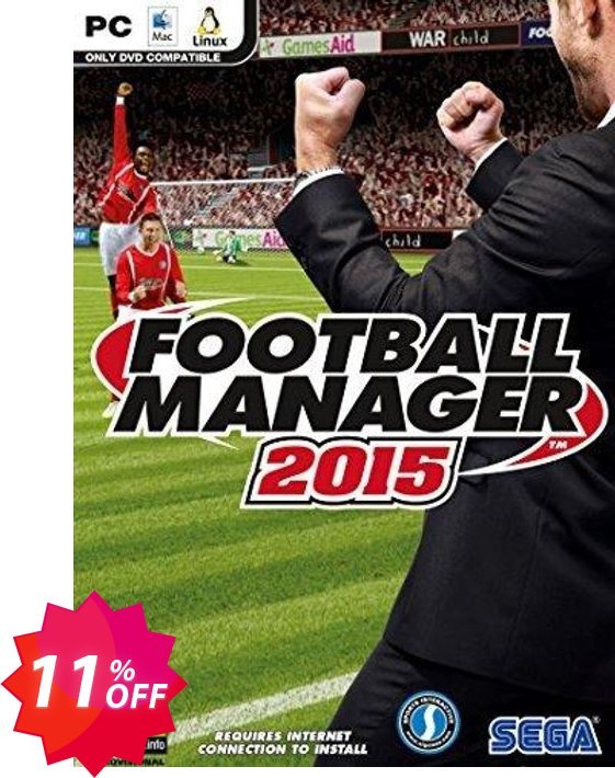 Football Manager 2015 PC/MAC Coupon code 11% discount 