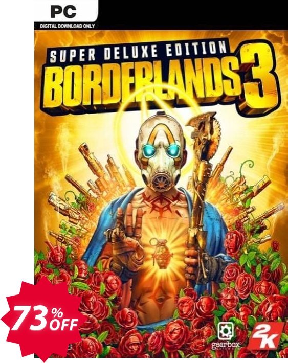 Borderlands 3 - Super Deluxe Edition PC, Steam  Coupon code 73% discount 