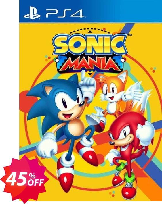 Sonic Mania PS4 + DLC, US  Coupon code 45% discount 