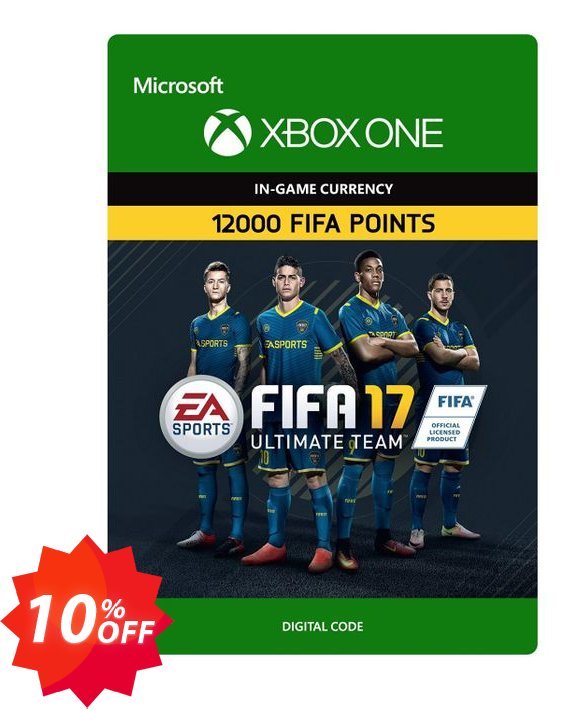Fifa 17 - 12000 FUT Points, Xbox One  Coupon code 10% discount 