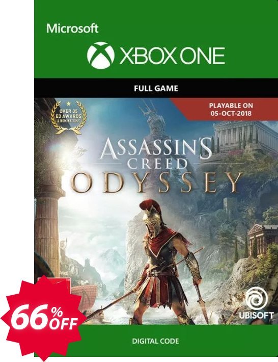 Assassin's Creed Odyssey Xbox One Coupon code 66% discount 