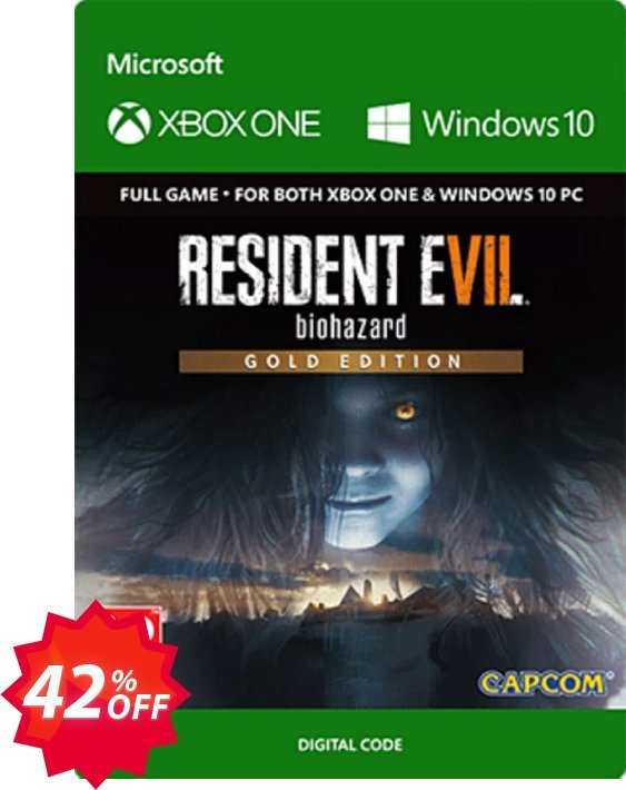 Resident Evil 7 - Biohazard Gold Edition Xbox One Coupon code 42% discount 