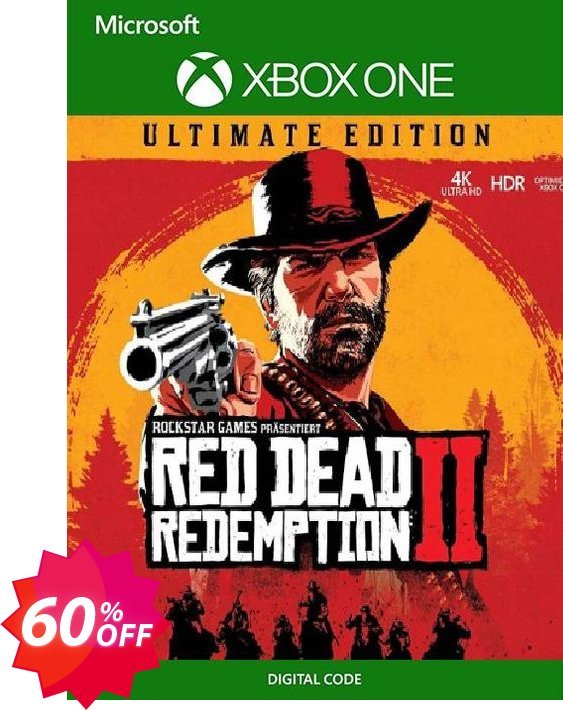 Red Dead Redemption 2: Ultimate Edtion Xbox One, UK  Coupon code 60% discount 