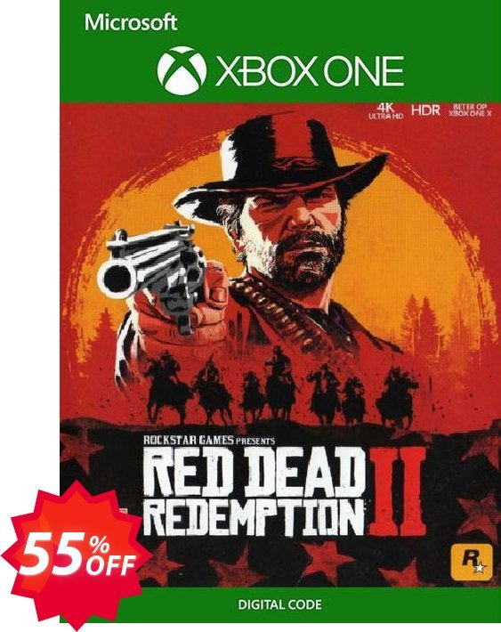 Red Dead Redemption 2 Xbox One, UK  Coupon code 55% discount 