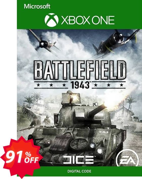 Battlefield 1943 Xbox One Coupon code 91% discount 