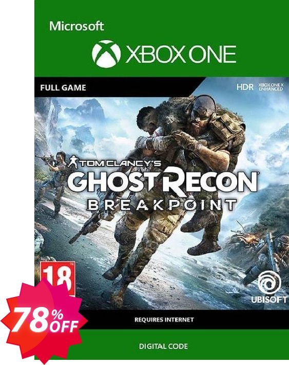 Tom Clancy's Ghost Recon Breakpoint Xbox One, UK  Coupon code 78% discount 