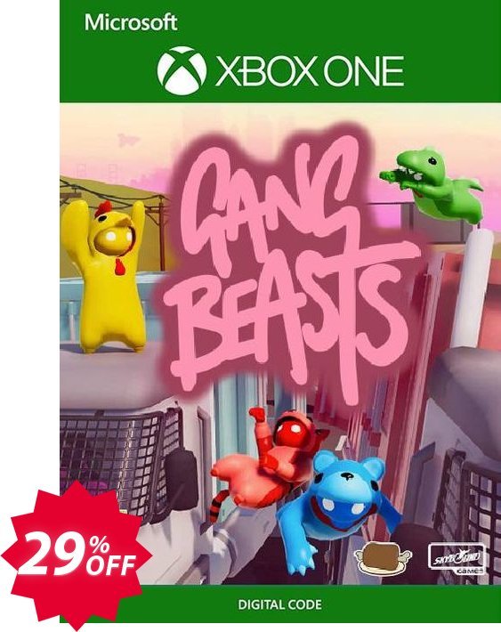 Gang Beasts Xbox One, UK  Coupon code 29% discount 