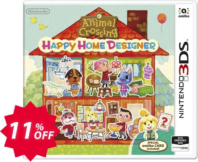 Animal Crossing: Happy Home Designer 3DS - Game Code Coupon code 11% discount 