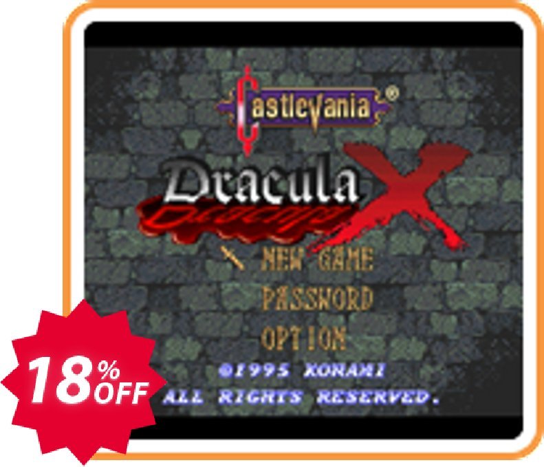 Castlevania Dracula X 3DS - Game Code, ENG  Coupon code 18% discount 