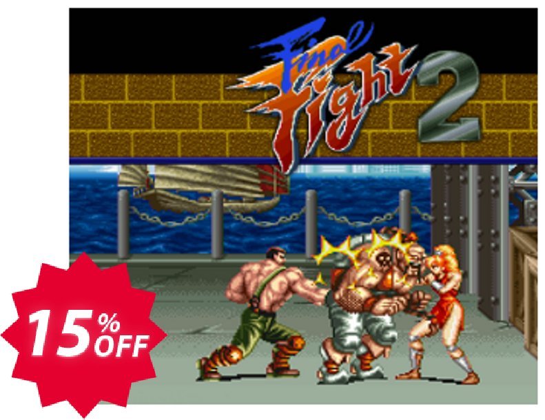 Final Fight 2 3DS - Game Code, ENG  Coupon code 15% discount 