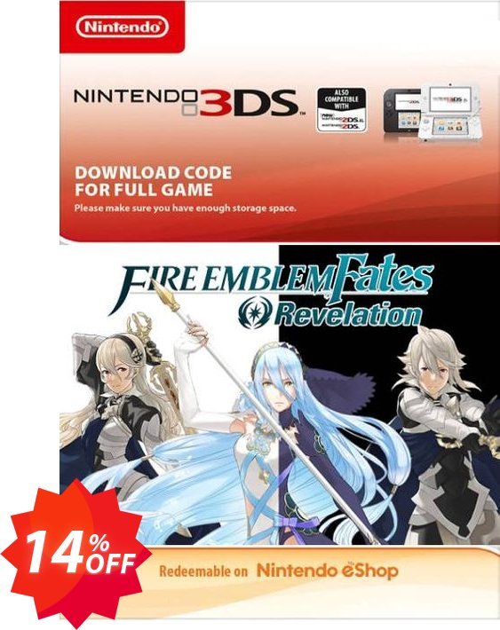 Fire Emblem Fates: Revelation 3DS Coupon code 14% discount 