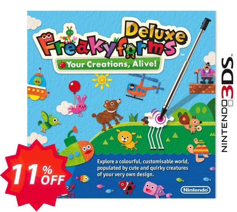 Freakyforms Deluxe 3DS - Game Code Coupon code 11% discount 