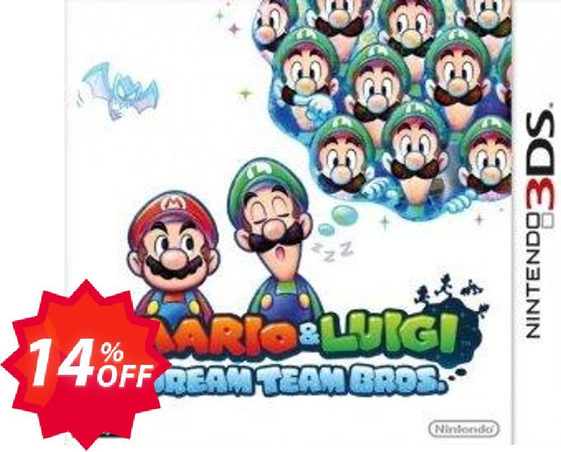 Mario and Luigi: Dream Team Bros. 3DS - Game Code Coupon code 14% discount 