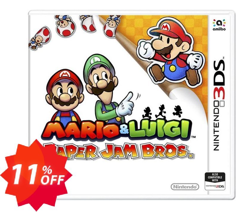 Mario and Luigi: Paper Jam Bros. 3DS - Game Code Coupon code 11% discount 