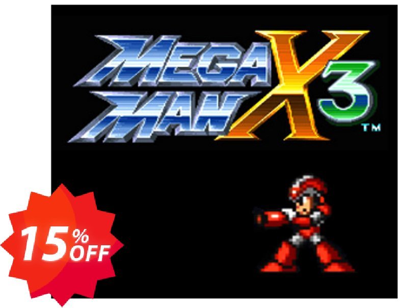 Mega Man X3 3DS - Game Code, ENG  Coupon code 15% discount 