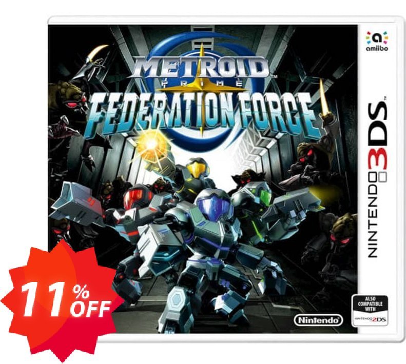 Metroid Prime Federation Force 3DS - Game Code Coupon code 11% discount 
