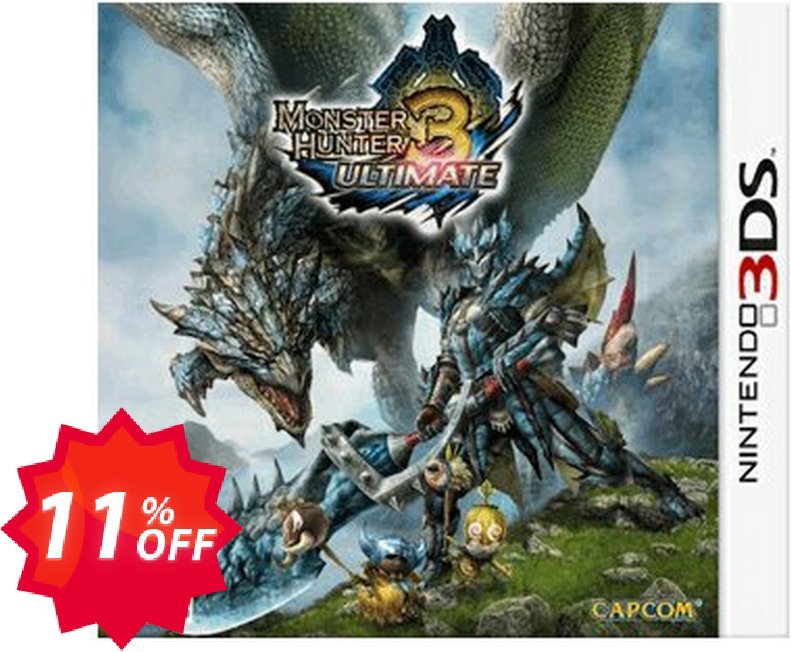Monster Hunter 3 Ultimate 3DS - Game Code Coupon code 11% discount 