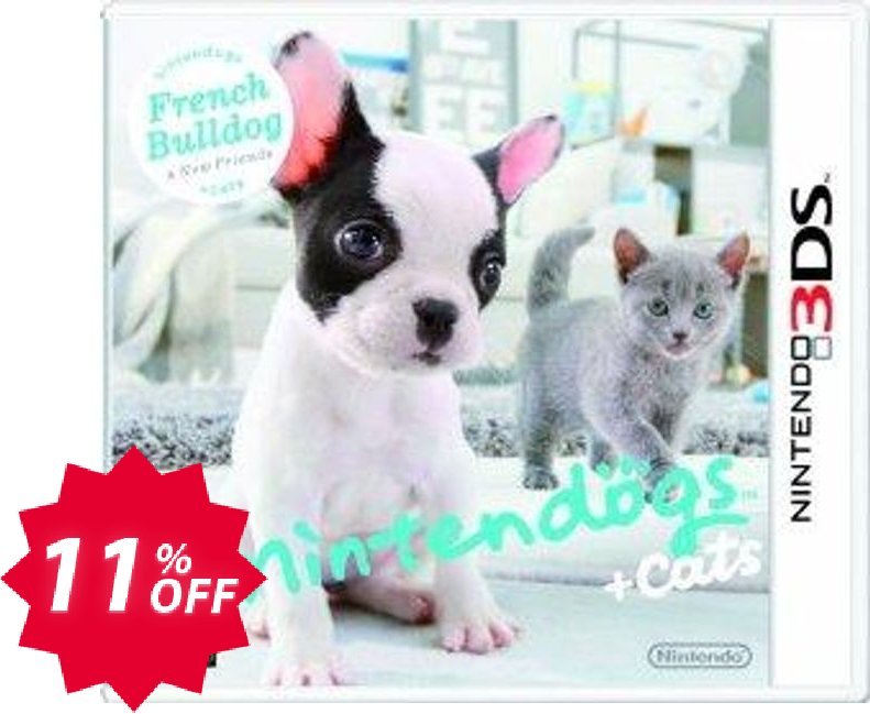 Nintendogs + Cats: French Bulldog & New Friends 3DS - Game Code Coupon code 11% discount 