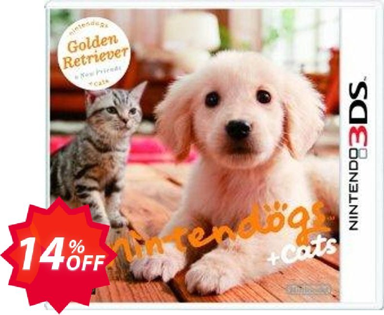 Nintendogs + Cats - Golden Retriever + New Friends 3DS - Game Code Coupon code 14% discount 