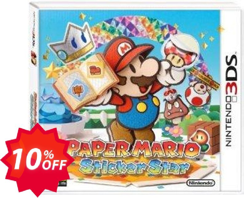Paper Mario Sticker Star 3DS - Game Code Coupon code 10% discount 