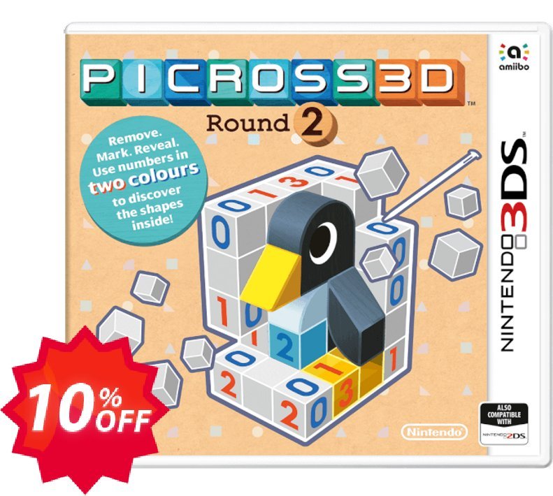 Picross 3D: Round 2 3DS - Game Code Coupon code 10% discount 