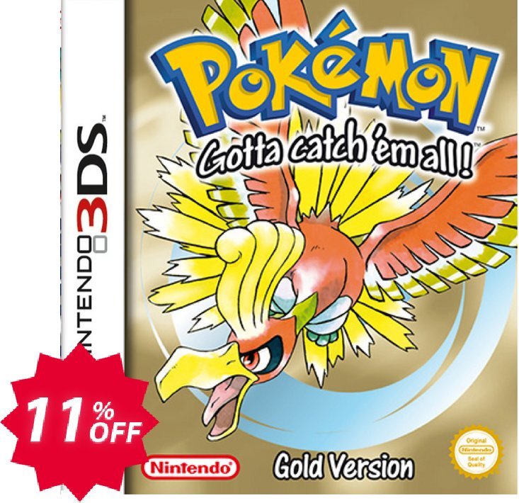 Pokémon Gold Version 3DS Coupon code 11% discount 
