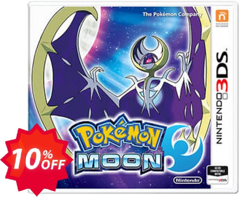 Pokemon Moon 3DS - Game Code Coupon code 10% discount 
