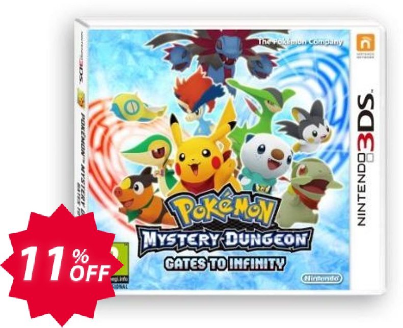 Pokemon Mystery Dungeon: Gates to Infinity 3DS - Game Code Coupon code 11% discount 