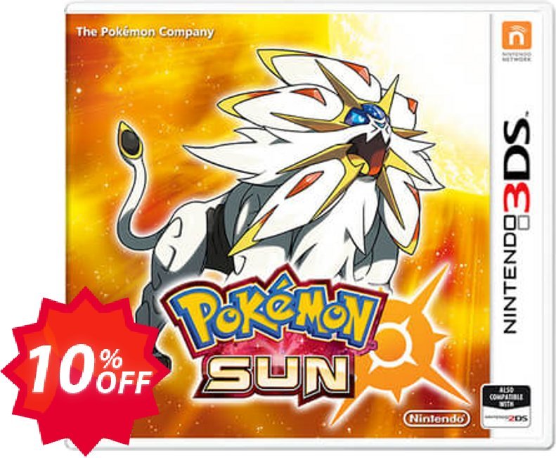Pokemon Sun 3DS - Game Code Coupon code 10% discount 