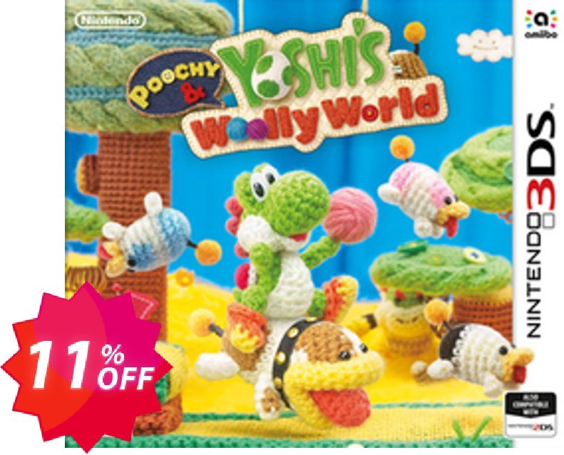 Poochy and Yoshi´s Woolly World 3DS - Game Code Coupon code 11% discount 