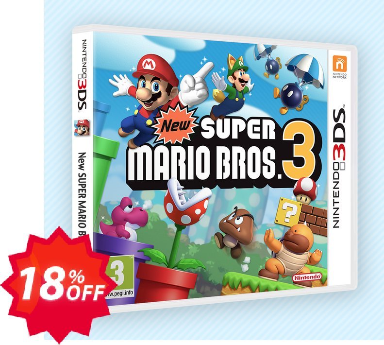 Super Mario Bros. 3 3DS - Game Code, ENG  Coupon code 18% discount 