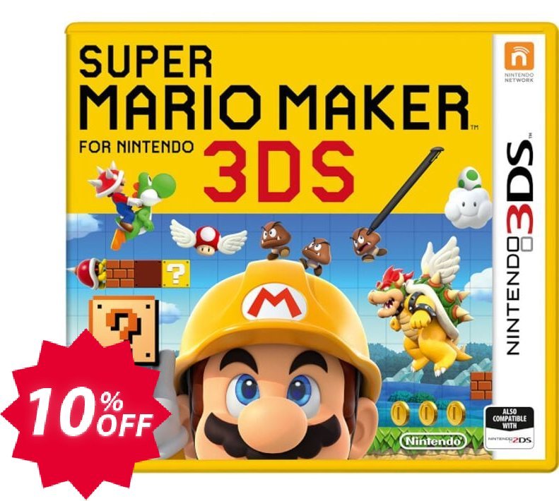 Super Mario Maker 3DS - Game Code Coupon code 10% discount 