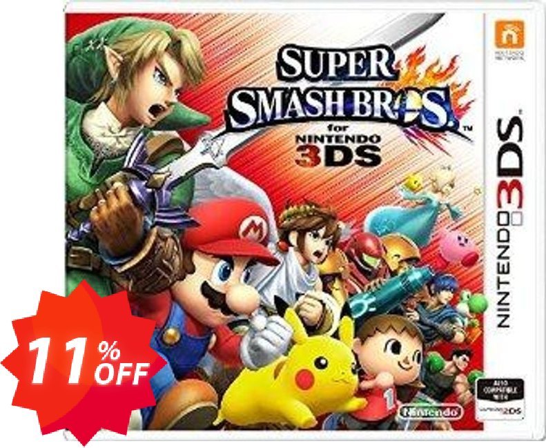 Super Smash Bros. 3DS Coupon code 11% discount 