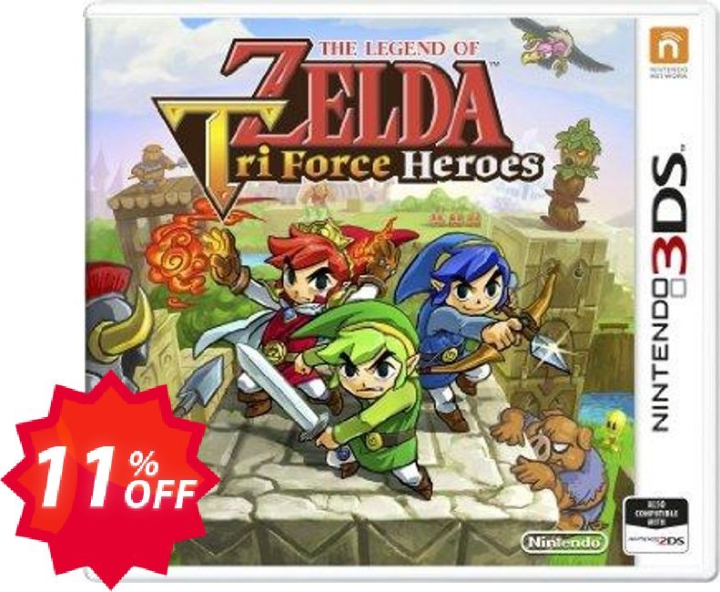 The Legend Of Zelda Tri Force Heroes 3DS - Game Code Coupon code 11% discount 
